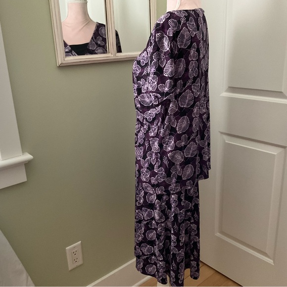 SAG HARBOR, BLACK AND PURPLE KNIT SKIRT SET, SIZE:L/G - Picture 2 of 11